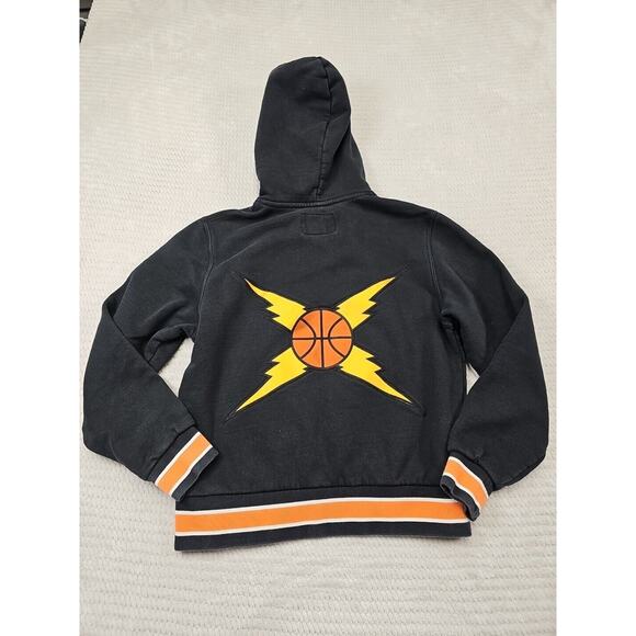 Just Don All City Sweatshirt Adult Small Black Fitted Hooded Pull Over - Picture 1 of 6